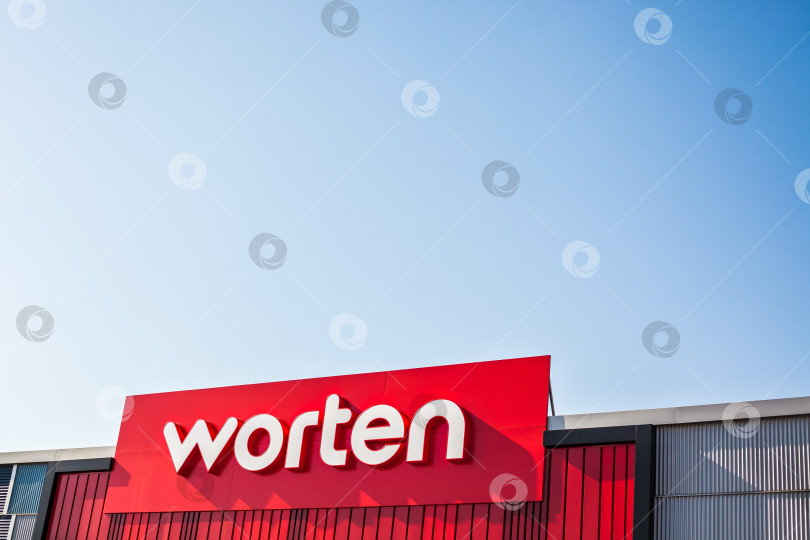 Скачать Логотип торговой сети магазинов электроники Worten store фотосток Ozero