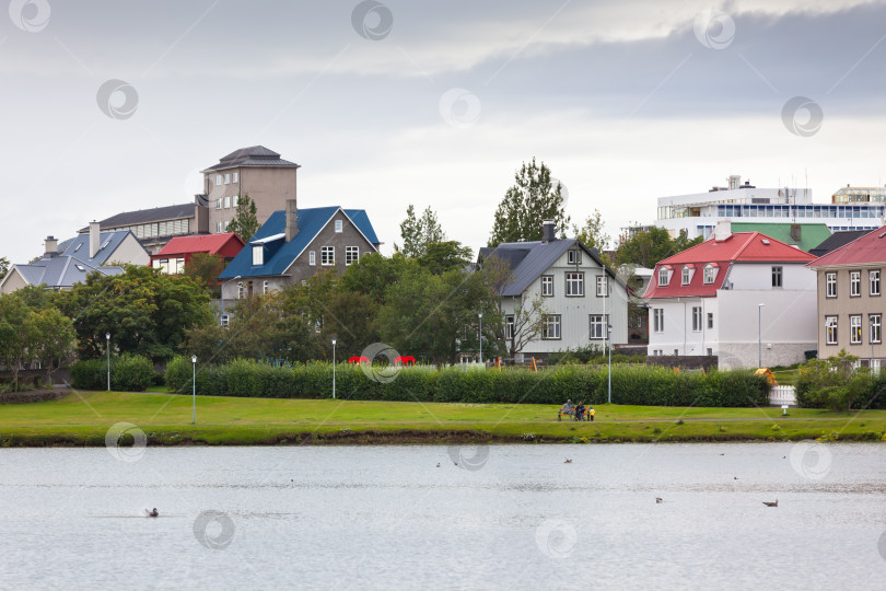 Скачать Городской пейзаж Рейкьявика фотосток Ozero