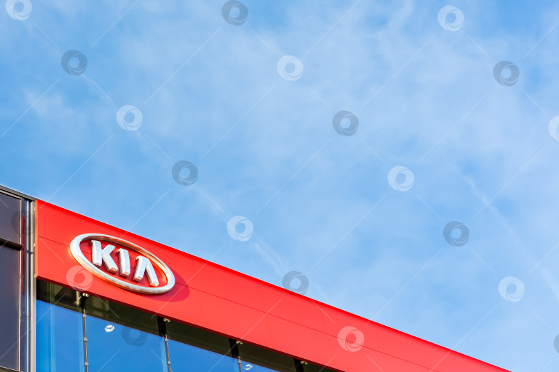 Скачать Фирменный логотип корпорации Kia motors corporation фотосток Ozero
