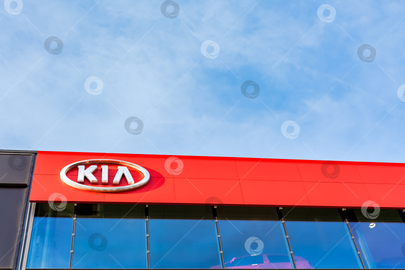 Скачать Фирменный логотип корпорации Kia motors corporation фотосток Ozero
