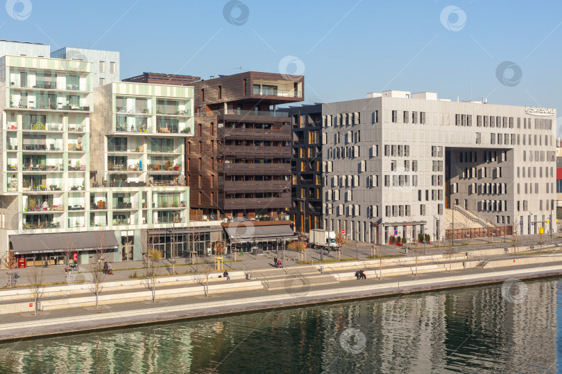 Скачать Район Конфлюэнс в Лионе, Франция фотосток Ozero