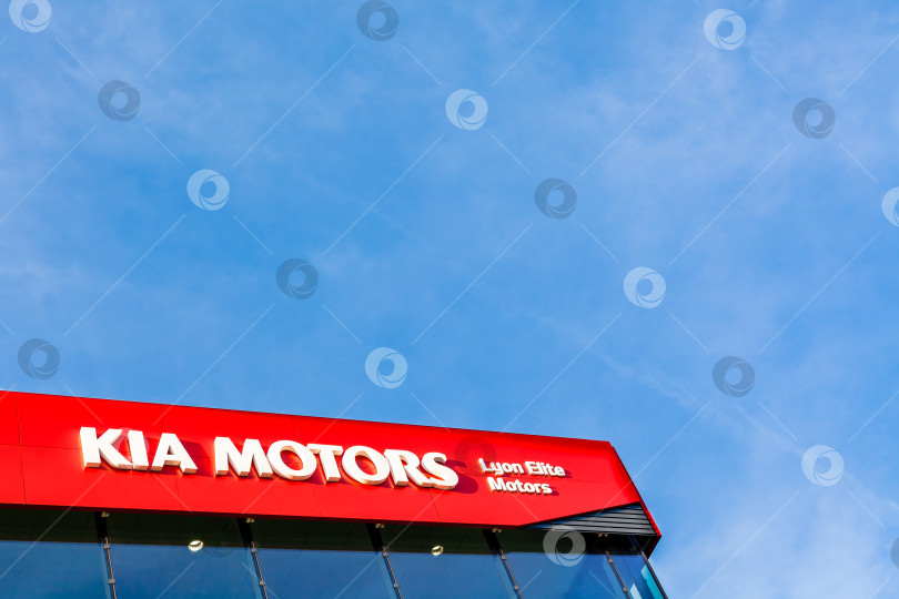 Скачать Фирменный логотип корпорации Kia motors corporation фотосток Ozero