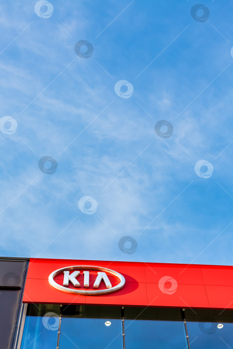 Скачать Фирменный логотип корпорации Kia motors corporation фотосток Ozero