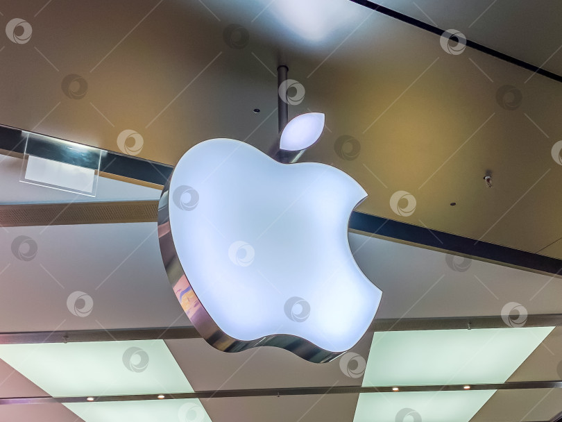 Скачать Магазин Apple store в торговом центре Lyon фотосток Ozero