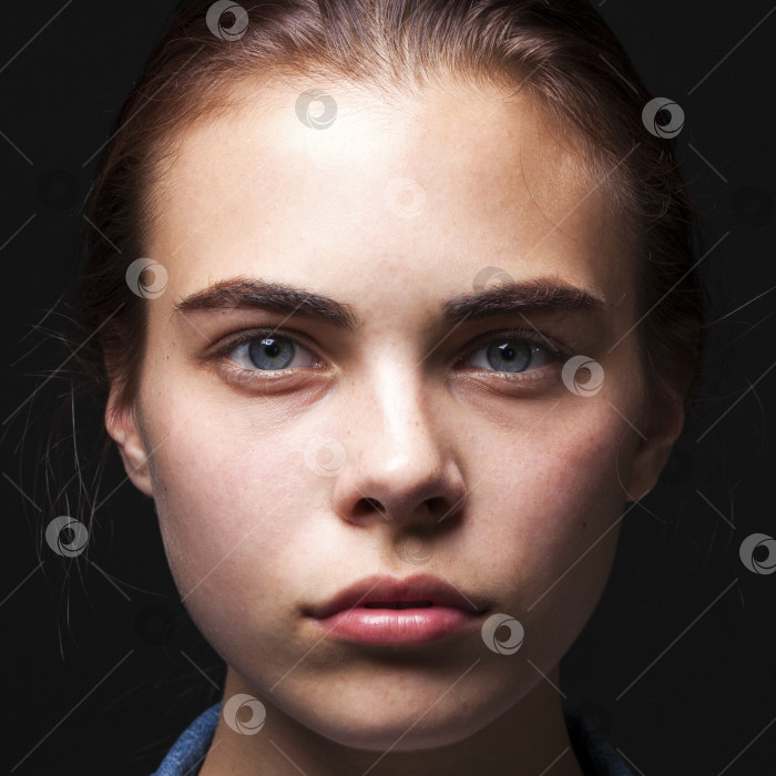 Скачать Крупным планом макияж фотомодели фотосток Ozero