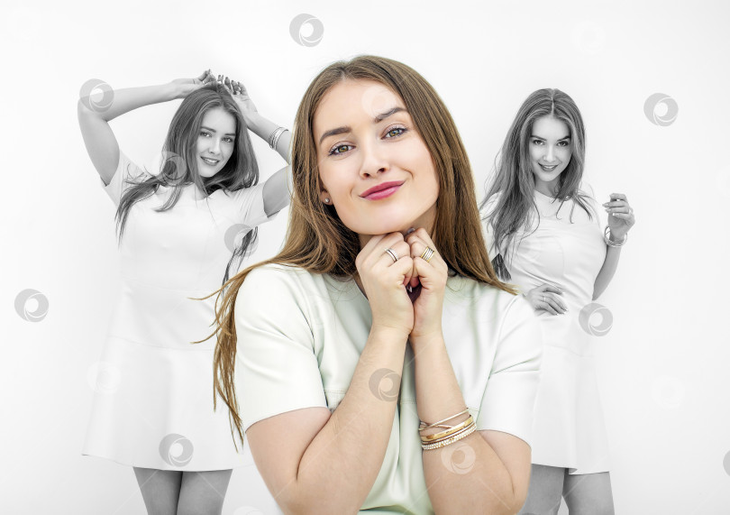 Скачать Молодая красивая женщина фотосток Ozero