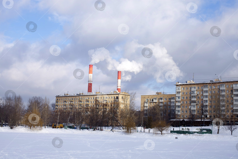 Скачать Русская зима в Москве-сити фотосток Ozero