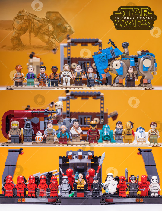 Скачать РОССИЯ, САМАРА, 7 февраля 2022 года - Минифигурки Lego Star Wars фотосток Ozero