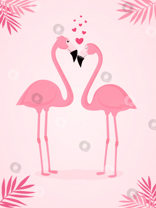 Скачать открытка с фламинго фотосток Ozero
