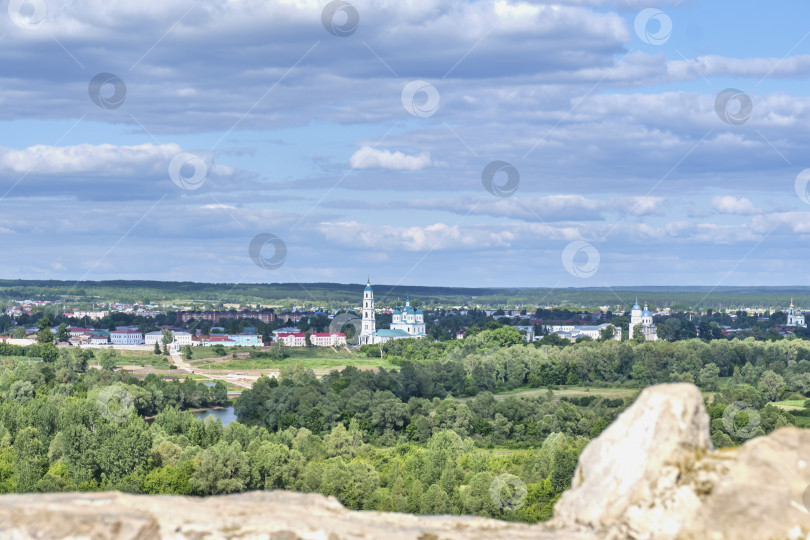 Скачать Вид на исторический центр города Елабуга, Россия фотосток Ozero