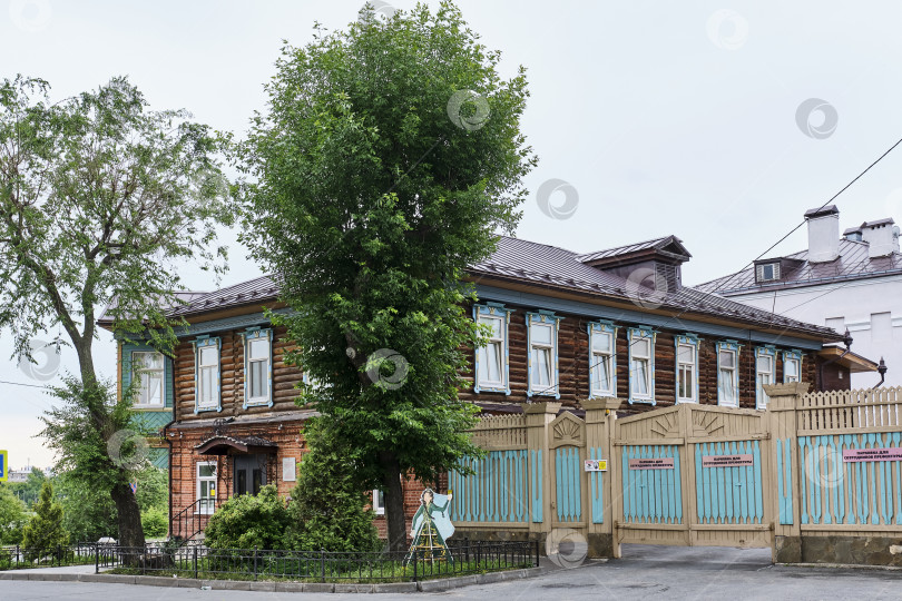 Скачать Старое татарское поселение, Казань, Россия. Дом Ахмет-бая, начало XX века. фотосток Ozero