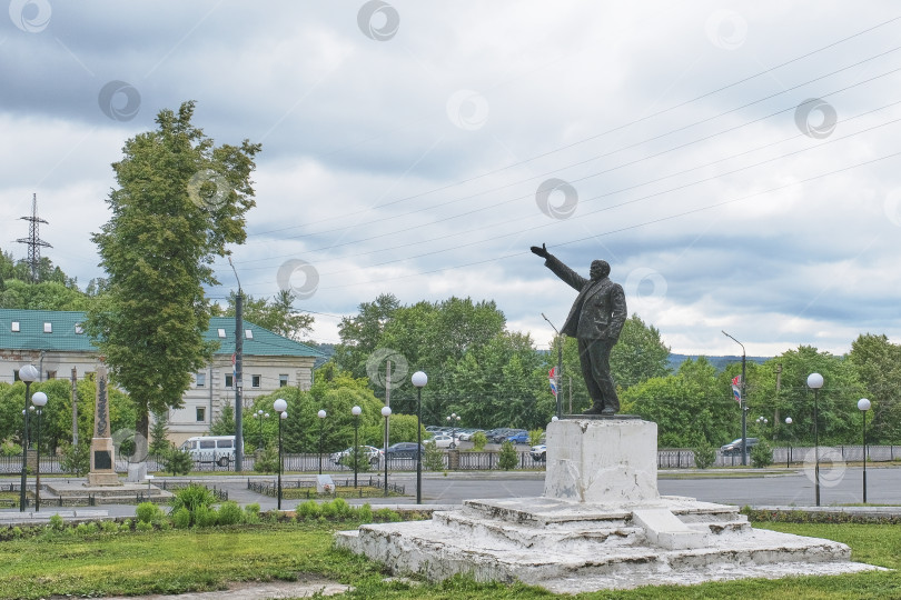 Скачать Исторический памятник Ленину, Златоуст, Россия фотосток Ozero