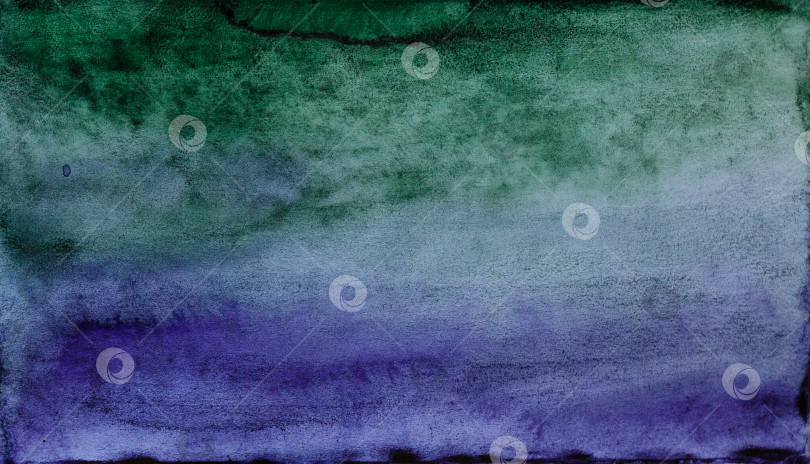 Скачать Зелено-синий абстрактный акварельный фон фотосток Ozero