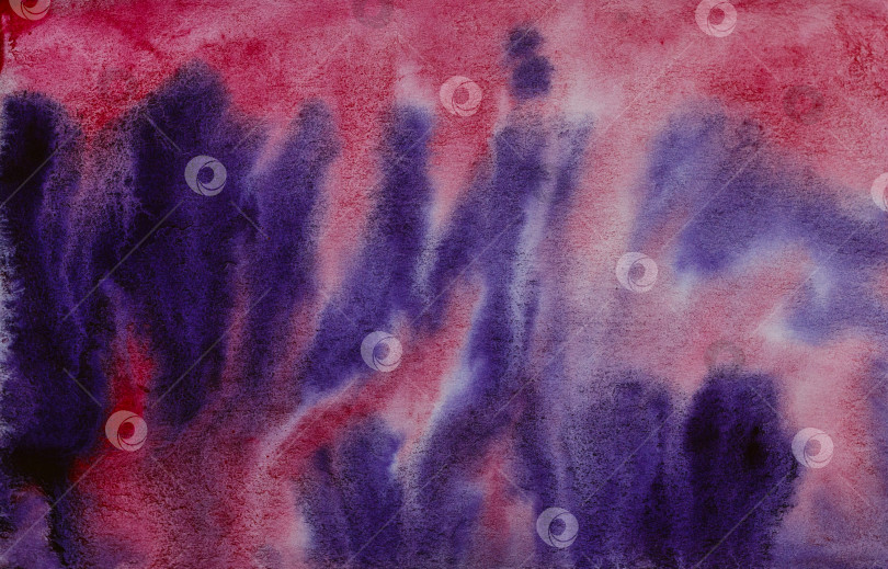 Скачать Красно-синяя акварельная абстракция фотосток Ozero