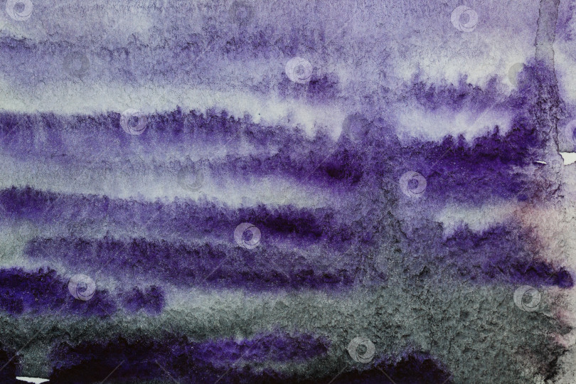 Скачать Фиолетово-черная акварельная абстракция фотосток Ozero