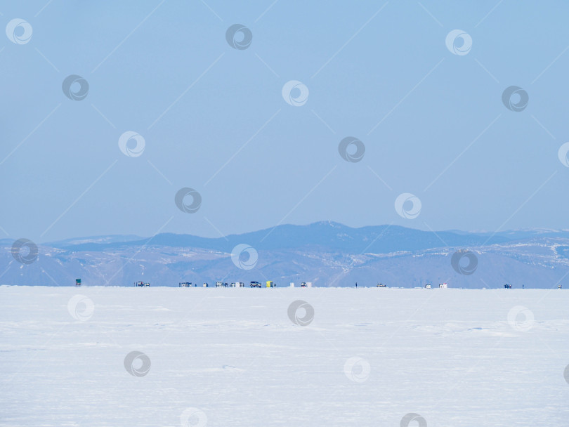 Скачать Зимняя рыбалка в Северобайкальске. фотосток Ozero