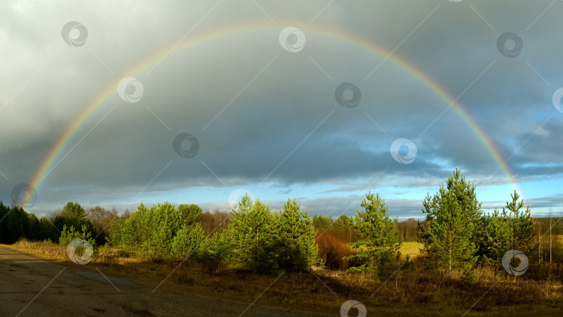 Скачать Осенняя радуга фотосток Ozero