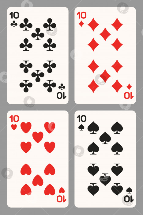 Скачать Игральных карт десять фотосток Ozero