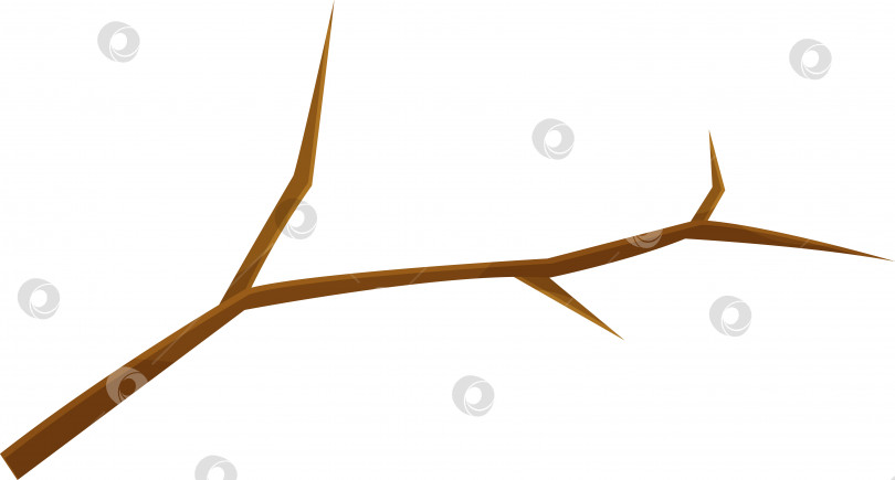 Скачать векторная иллюстрация ветки дерева, сломанной ветки, деревянного сучка фотосток Ozero
