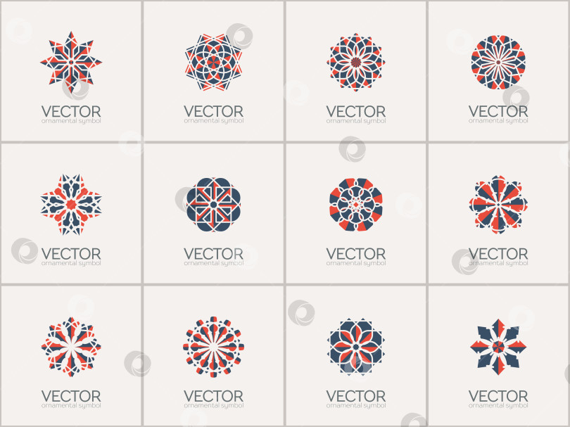 Скачать Векторные арабские геометрические символы фотосток Ozero