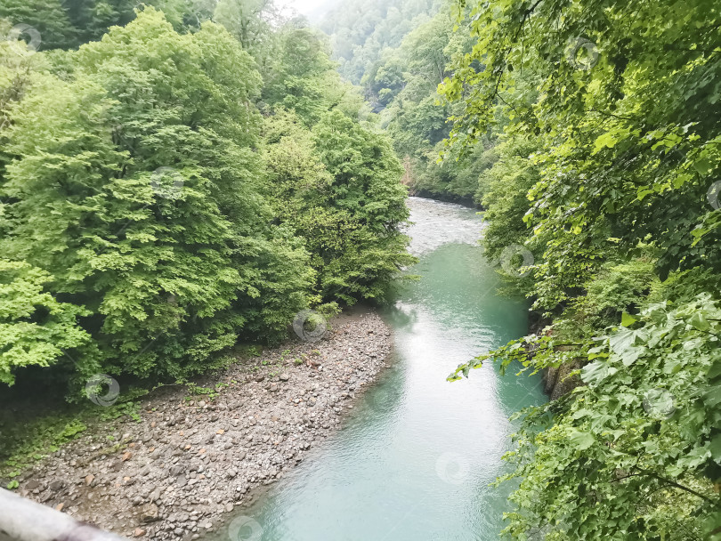 Скачать Россия, Краснодарский край, Сочи, Май 2024. Ореховский водопад. Река Сочи фотосток Ozero