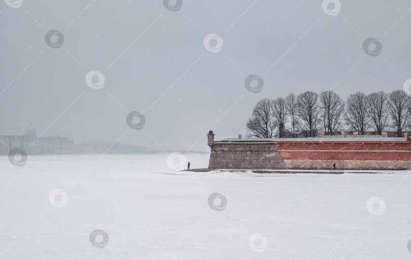 Скачать Петропавловская крепость зимой. Санкт-Петербург фотосток Ozero