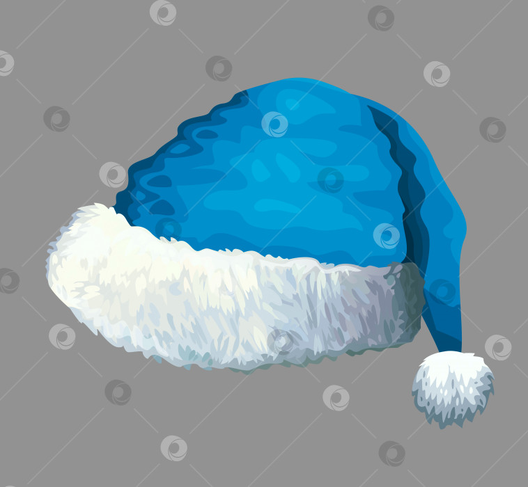 Скачать Синяя рождественская шляпа фотосток Ozero