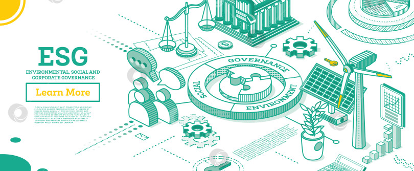 Скачать Концепция ESG в области охраны окружающей среды, социальной сферы и управления. фотосток Ozero