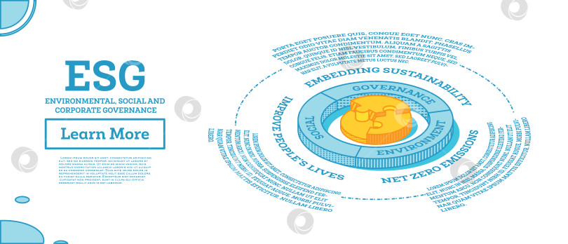 Скачать Концепция ESG в области охраны окружающей среды, социальной сферы и управления. Устойчивое развитие. фотосток Ozero
