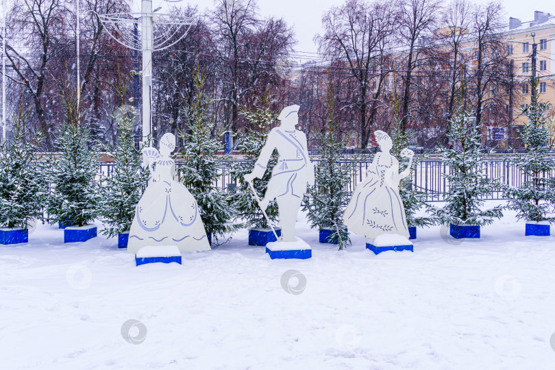 Скачать Фигуры для фотографирования на площади Ленина. Воронеж фотосток Ozero