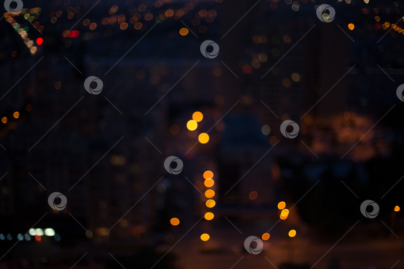 Скачать Боке на фоне ночного города фотосток Ozero