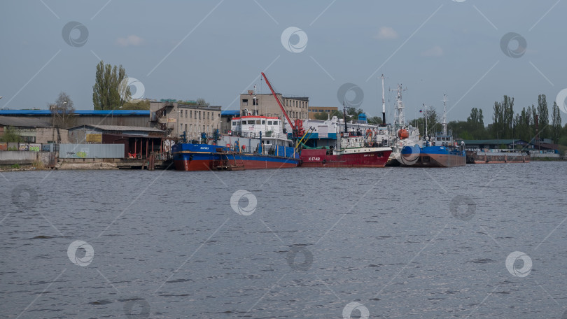 Скачать Калининград, Россия, 04.29.2024: корабли в порту фотосток Ozero