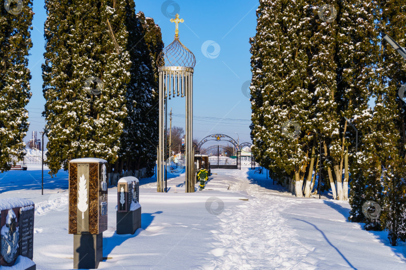 Скачать Сквер Памяти. Поселок Красная Заря, Орловская область фотосток Ozero