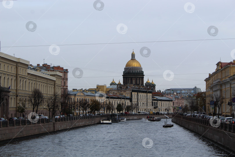 Скачать Исакий с Поцелуева моста фотосток Ozero