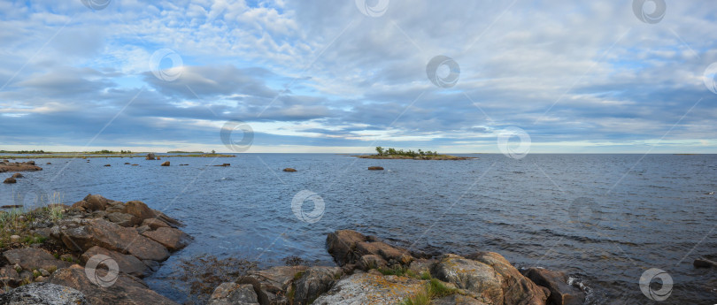 Скачать Панорама побережья Белого моря. фотосток Ozero