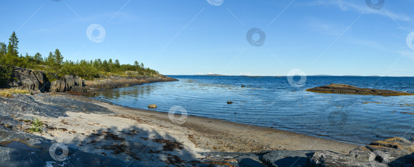 Скачать Панорама побережья Белого моря. фотосток Ozero