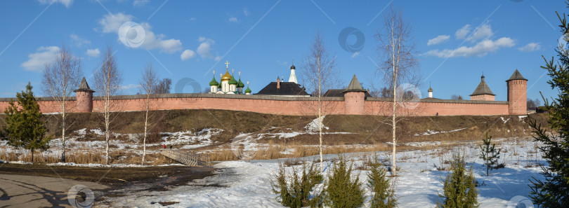 Скачать Весна в Суздале, панорама. фотосток Ozero