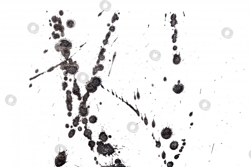 Скачать Абстрактный всплеск черных чернил фотосток Ozero