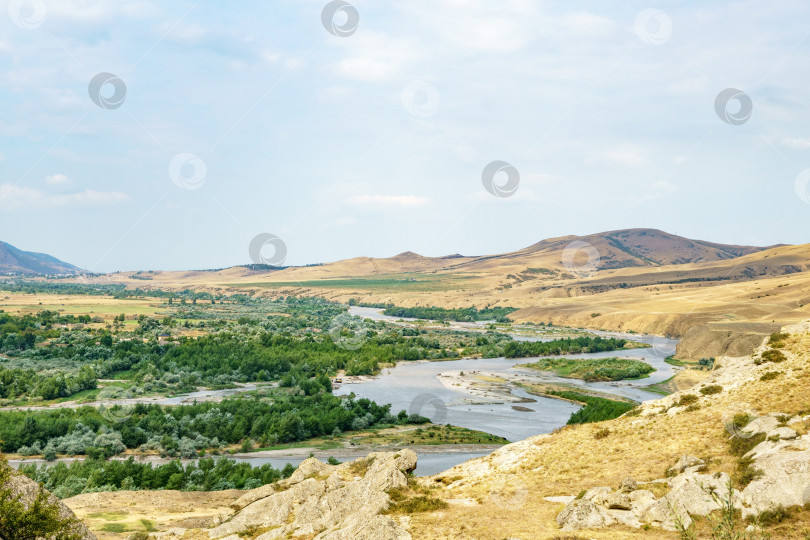 Скачать Вид из древнего города Уплисцихе, Грузия фотосток Ozero