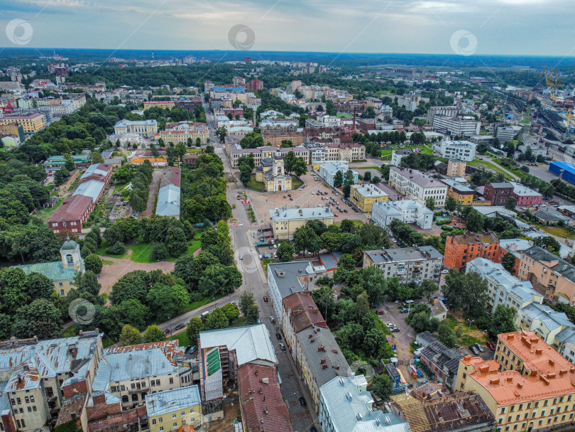 Скачать Вид на Выборг с высоты. фотосток Ozero