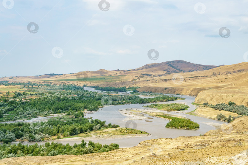 Скачать Вид из древнего города Уплисцихе, Грузия фотосток Ozero