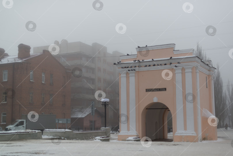 Скачать Тарские ворота, город Омск, декабрь 2024 фотосток Ozero