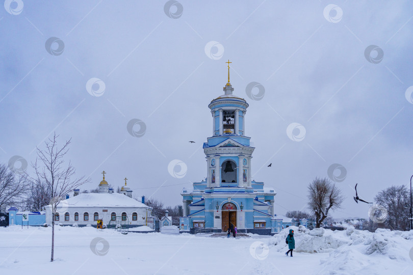 Скачать Покровский собор в снегопад. Воронеж фотосток Ozero