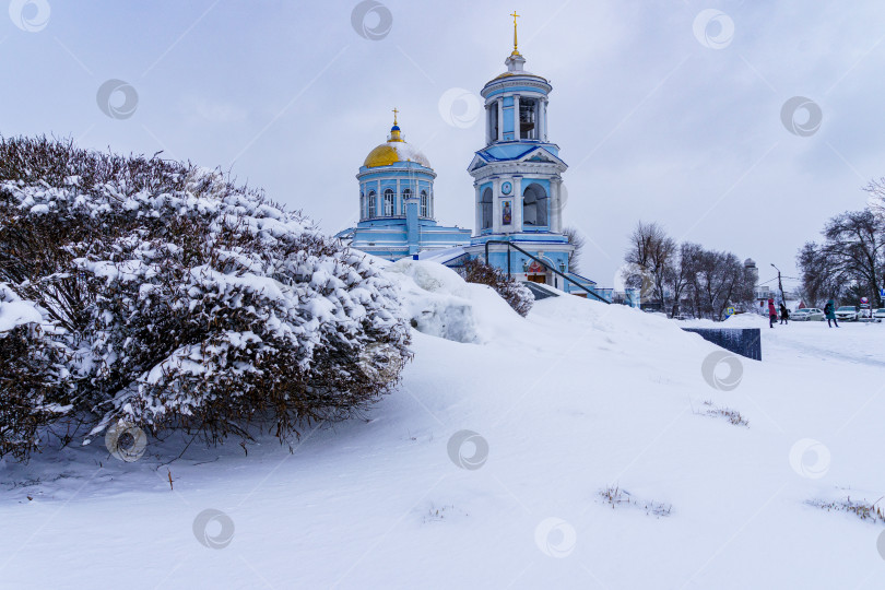 Скачать Покровский собор в снегопад. Воронеж фотосток Ozero