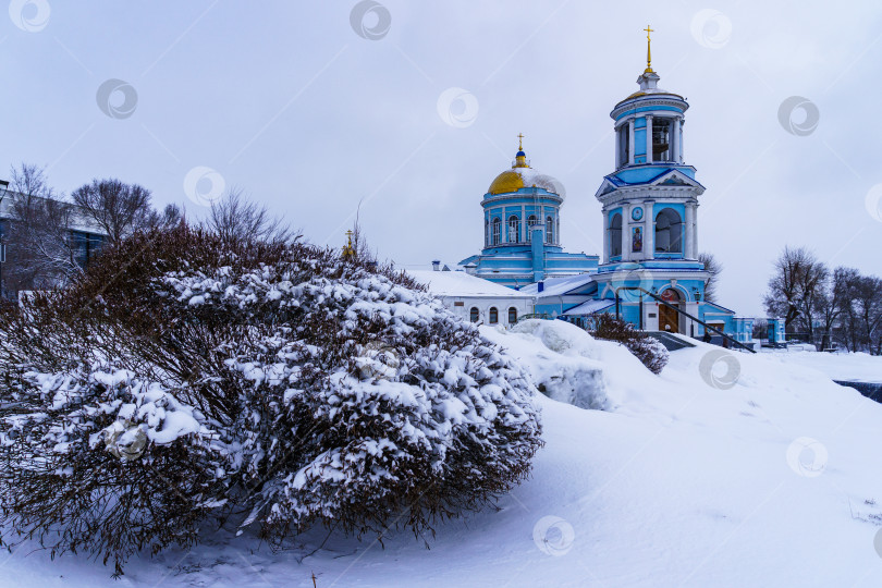 Скачать Покровский собор в снегопад. Воронеж фотосток Ozero