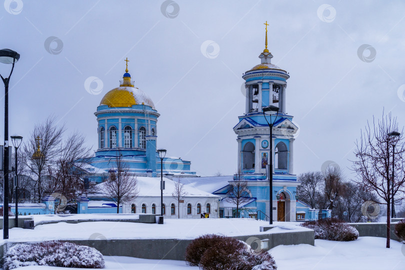 Скачать Покровский собор в снегопад. Воронеж фотосток Ozero