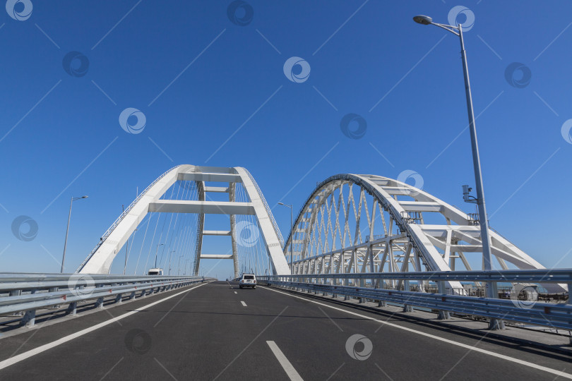 Скачать Россия, мост в Крым, дорога жизни, июнь 2018 фотосток Ozero