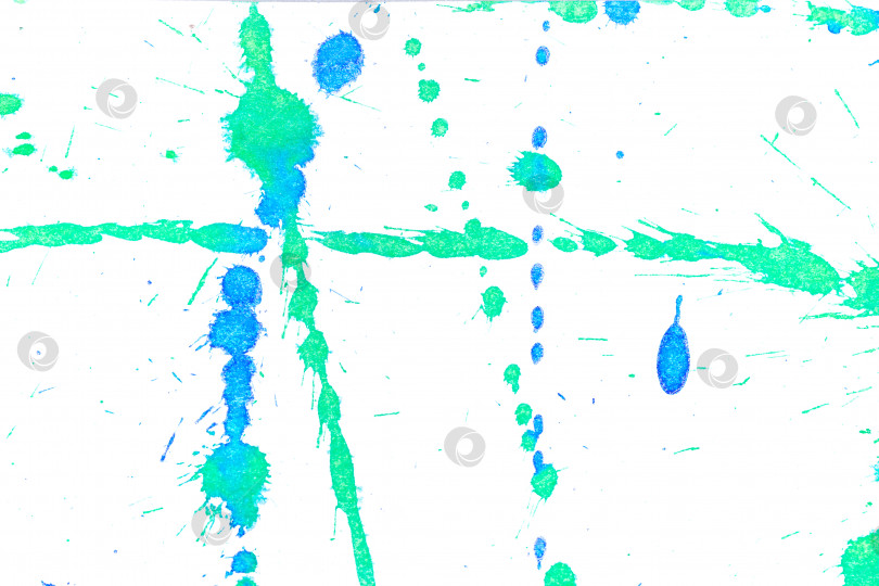 Скачать Абстрактный всплеск сине-зеленых чернил фотосток Ozero