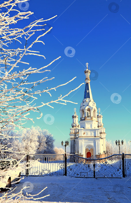Скачать Россия, Санкт-Петербург, 21 марта 2018 года, храм святой мученицы царицы Александры на Бабигонских холмах фотосток Ozero
