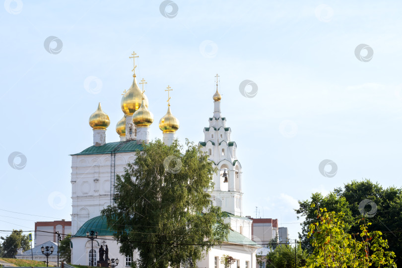 Скачать Павлово-на-Оке, Нижегородская область, Россия - 17.07.2024. Церковь Воскресения Словущего. фотосток Ozero